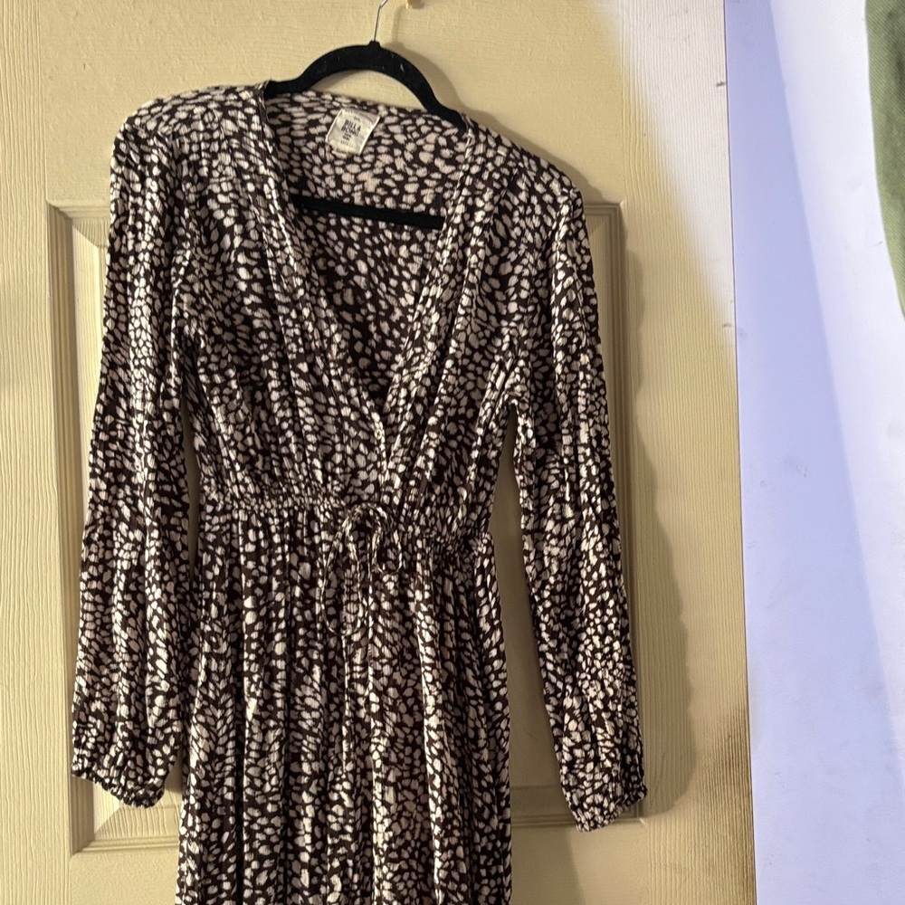Billabong brown and White Patterned Dress
